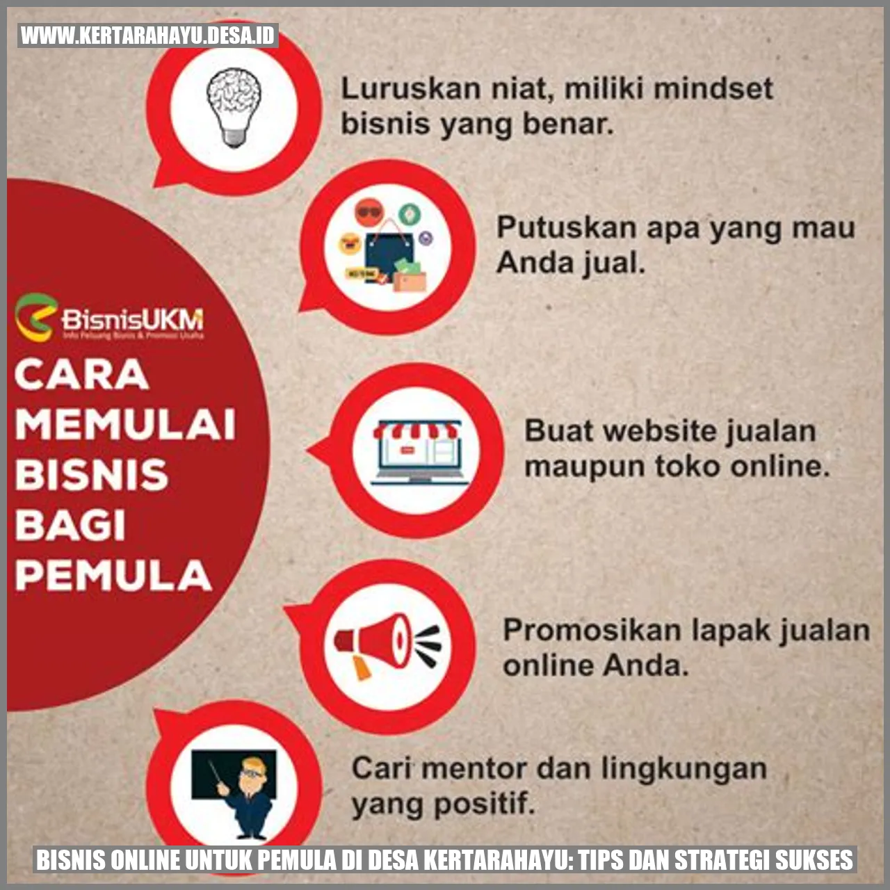 Sukses Bisnis Online di Desa Kertarahayu
