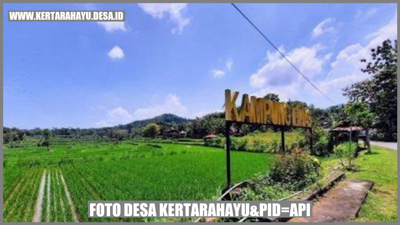 Foto Desa Kertarahayu