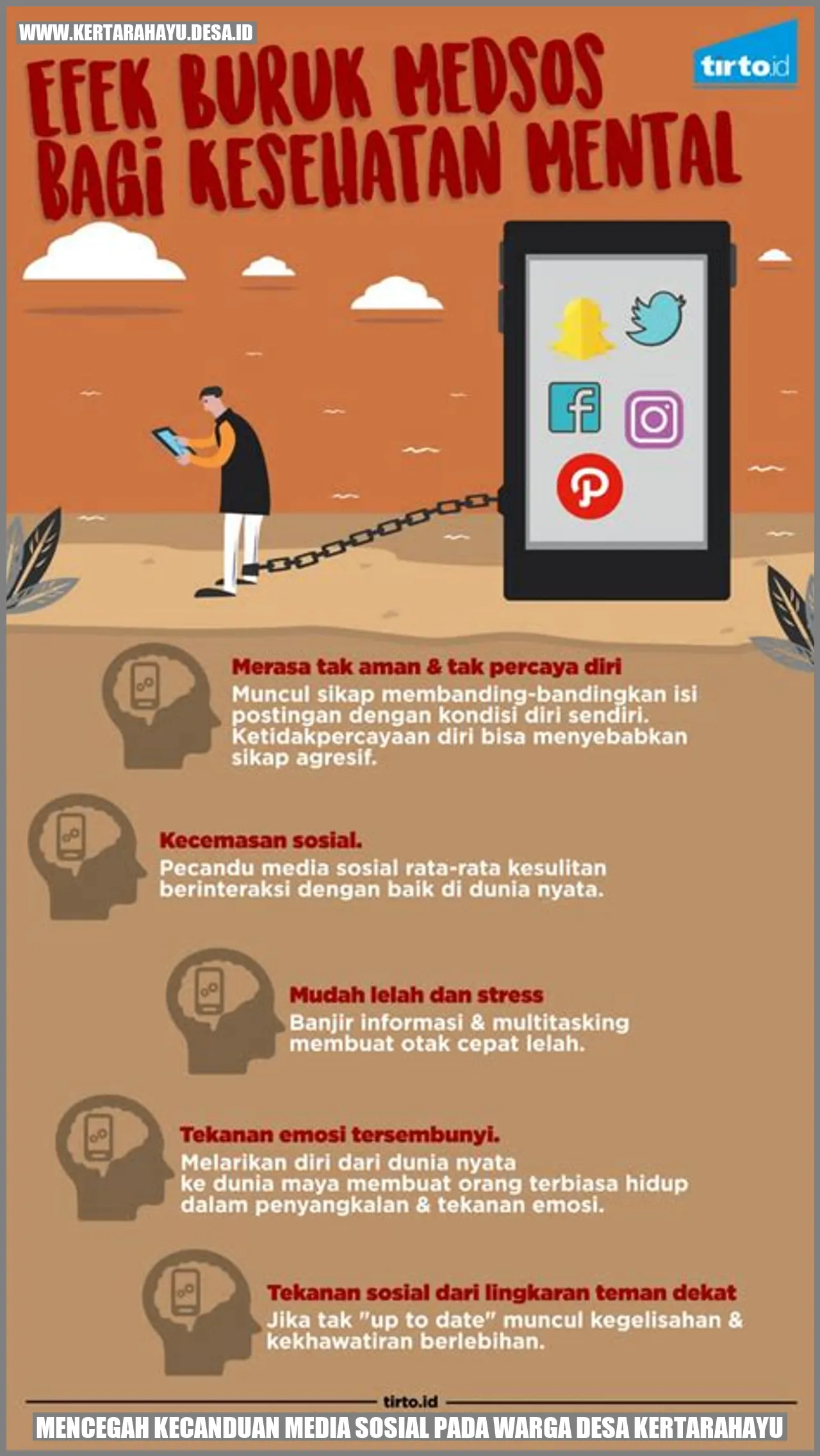 Mencegah Kecanduan Media Sosial pada Warga Desa Kertarahayu