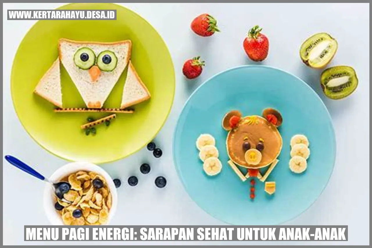 Sarapan Sehat untuk Anak-Anak
